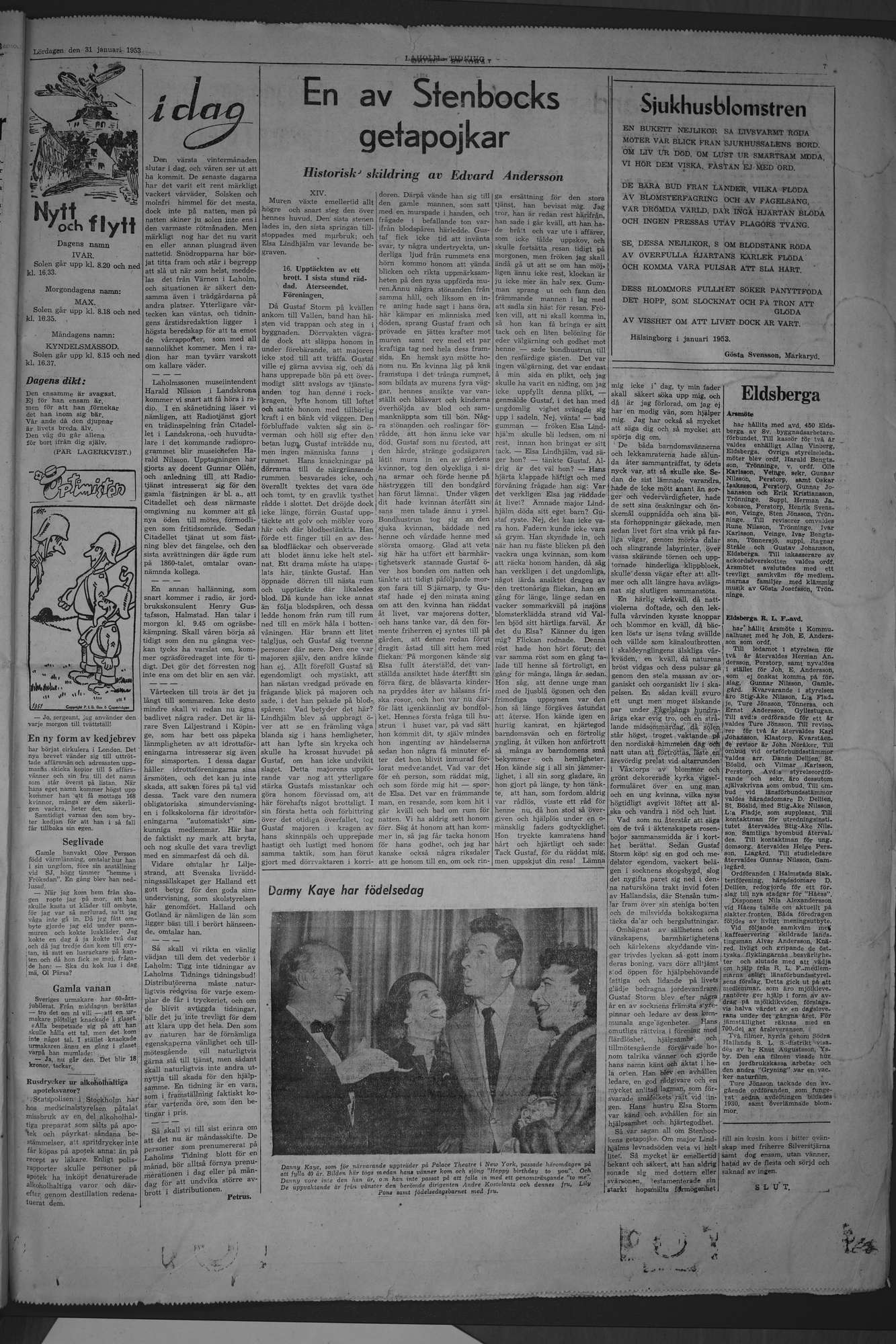 Laholms Tidning Lördag 31 januari 1953, sida 7