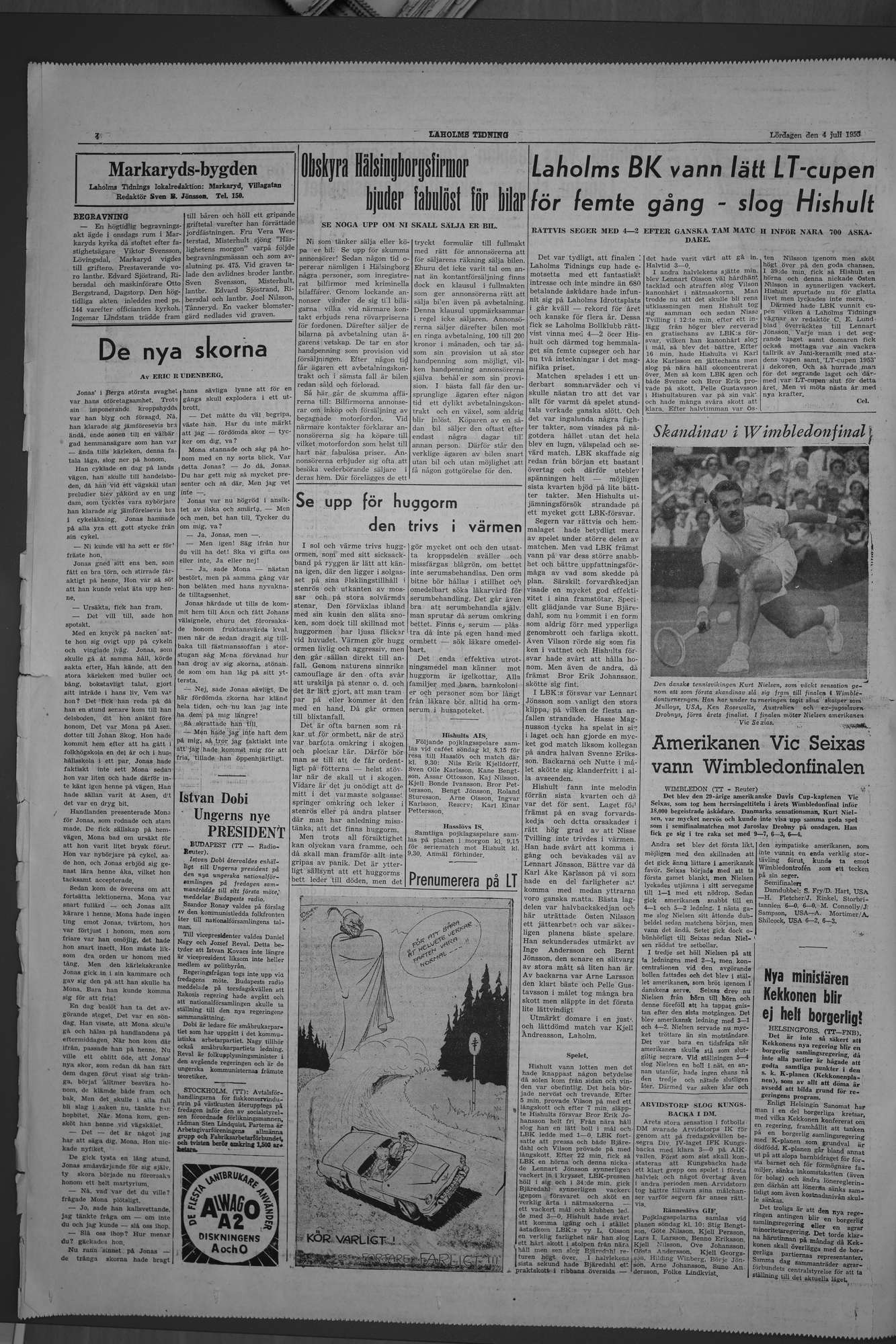 Laholms Tidning Lördag 4 juli 1953, sida 4