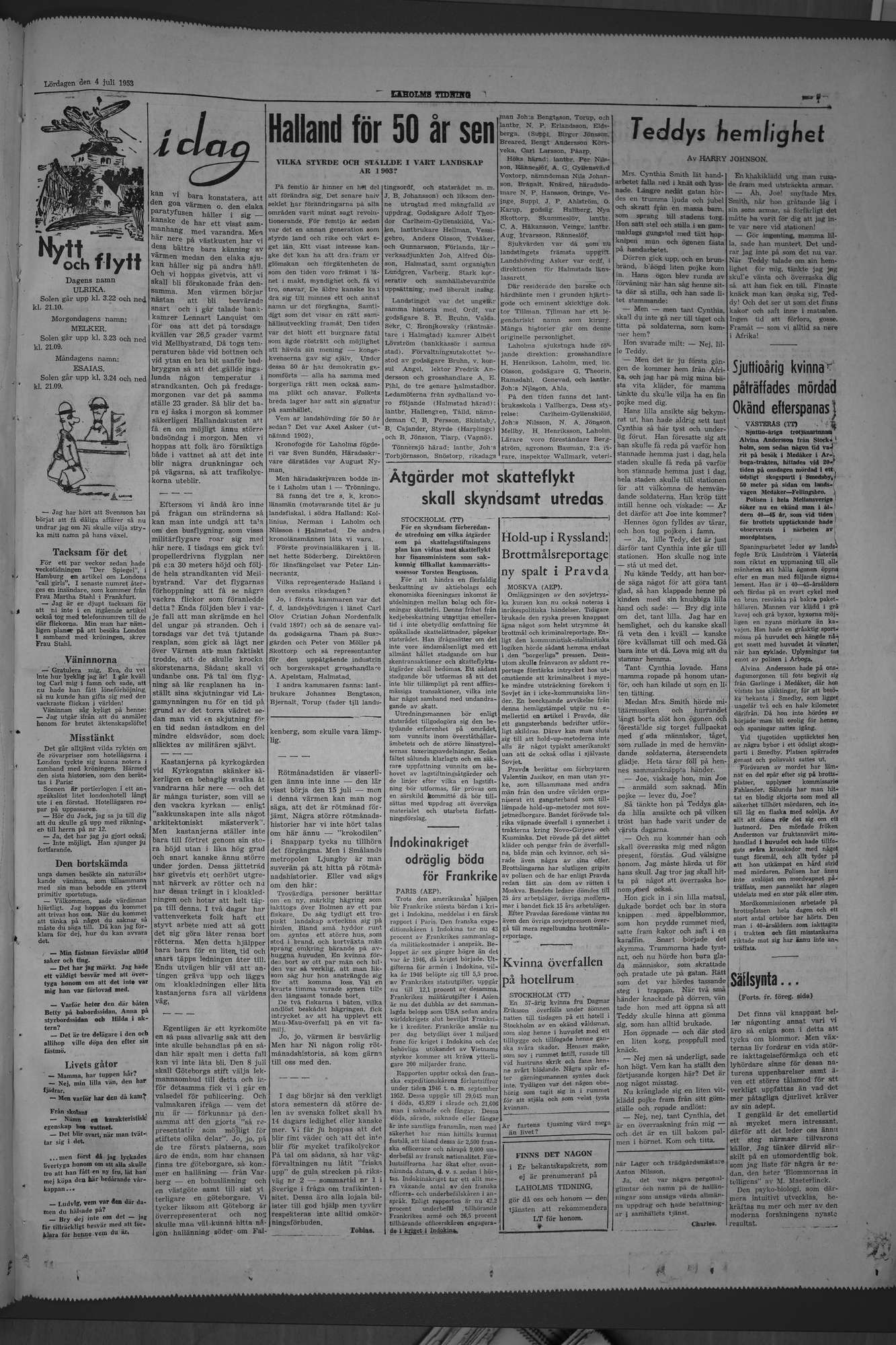 Laholms Tidning Lördag 4 juli 1953, sida 5