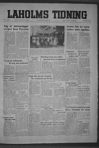 Förstasidan, Onsdag 4 mars 1953