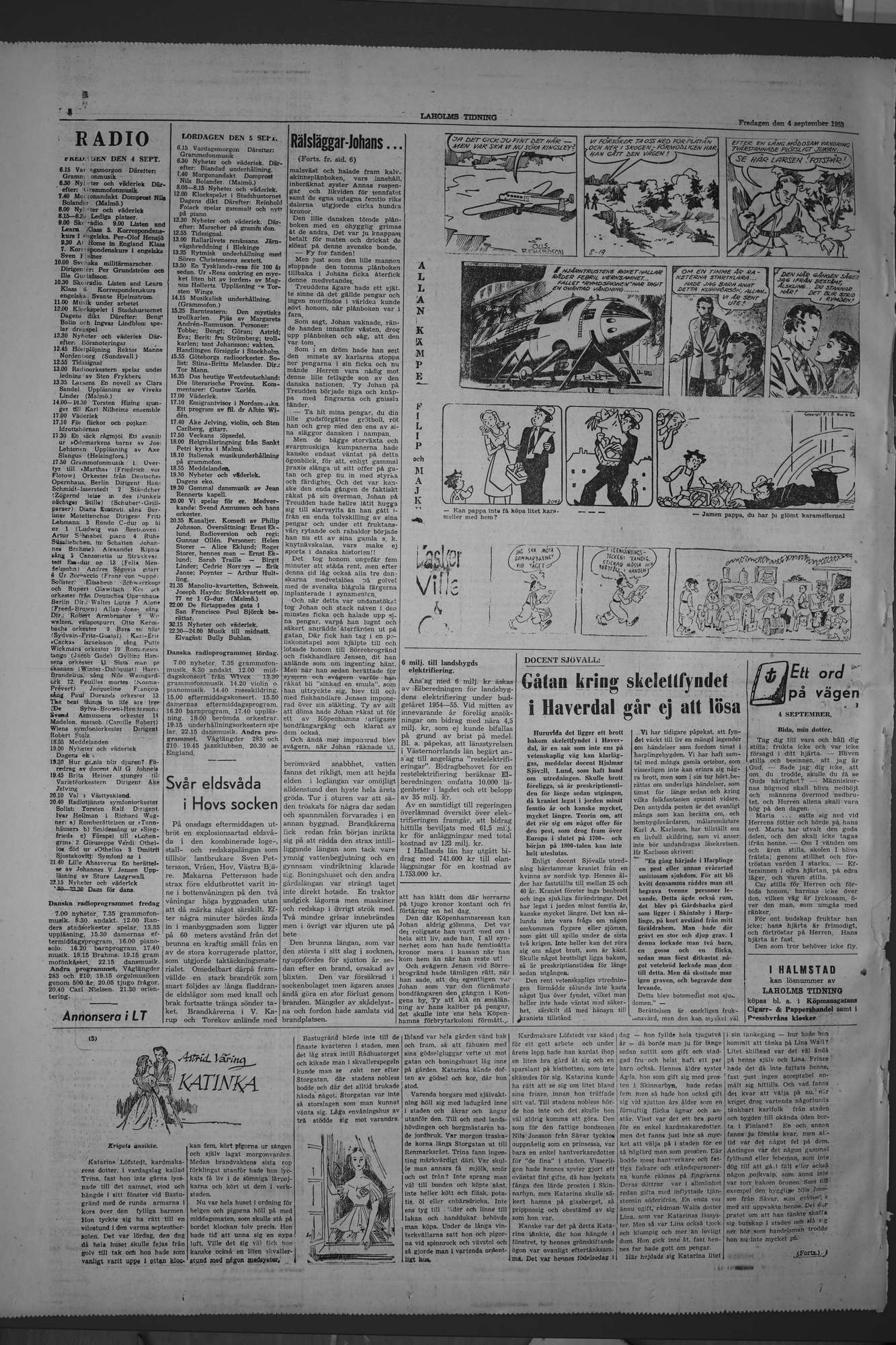 Laholms Tidning Fredag 4 september 1953, sida 8