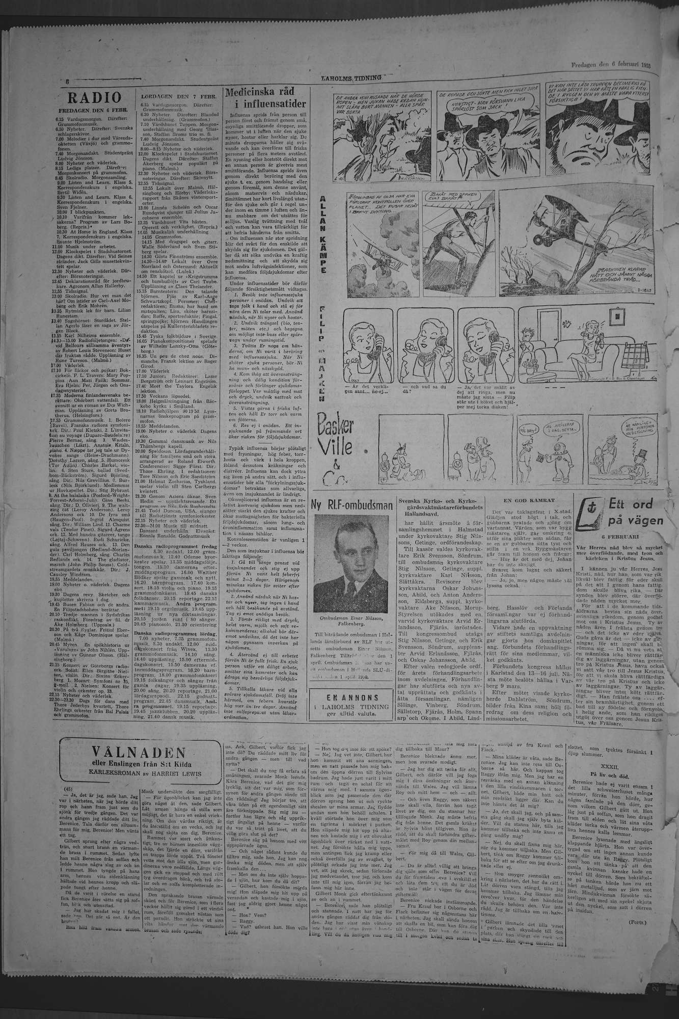 Laholms Tidning Fredag 6 februari 1953, sida 6
