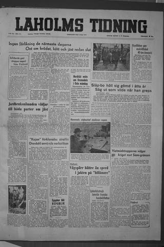 Förstasidan, Onsdag 6 maj 1953