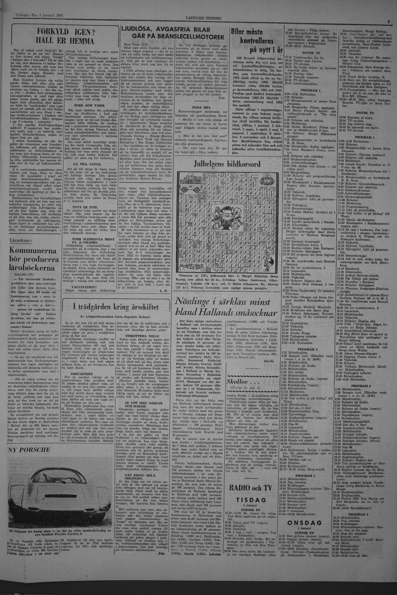Laholms Tidning Tisdag 4 januari 1966, sida 7