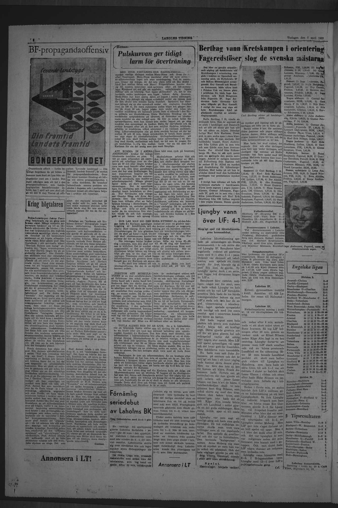 Laholms Tidning Tisdag 7 april 1953, sida 4