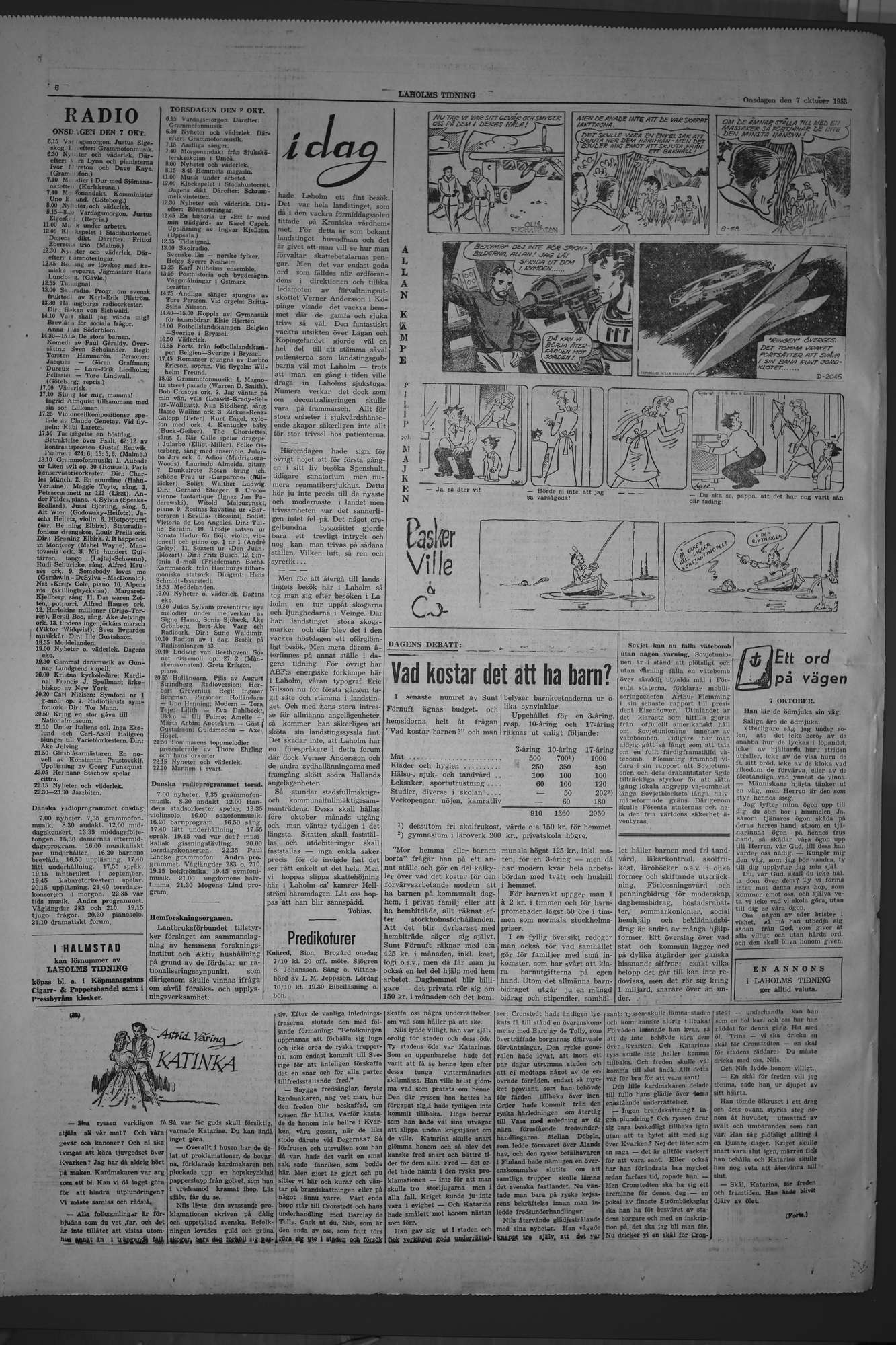Laholms Tidning Onsdag 7 oktober 1953, sida 6