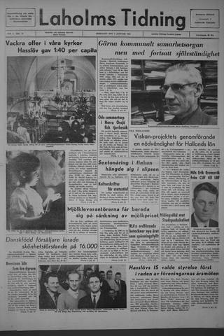 Förstasidan, Fredag 7 januari 1966