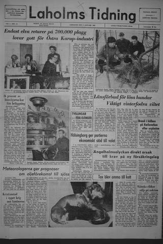 Förstasidan, Lördag 8 januari 1966