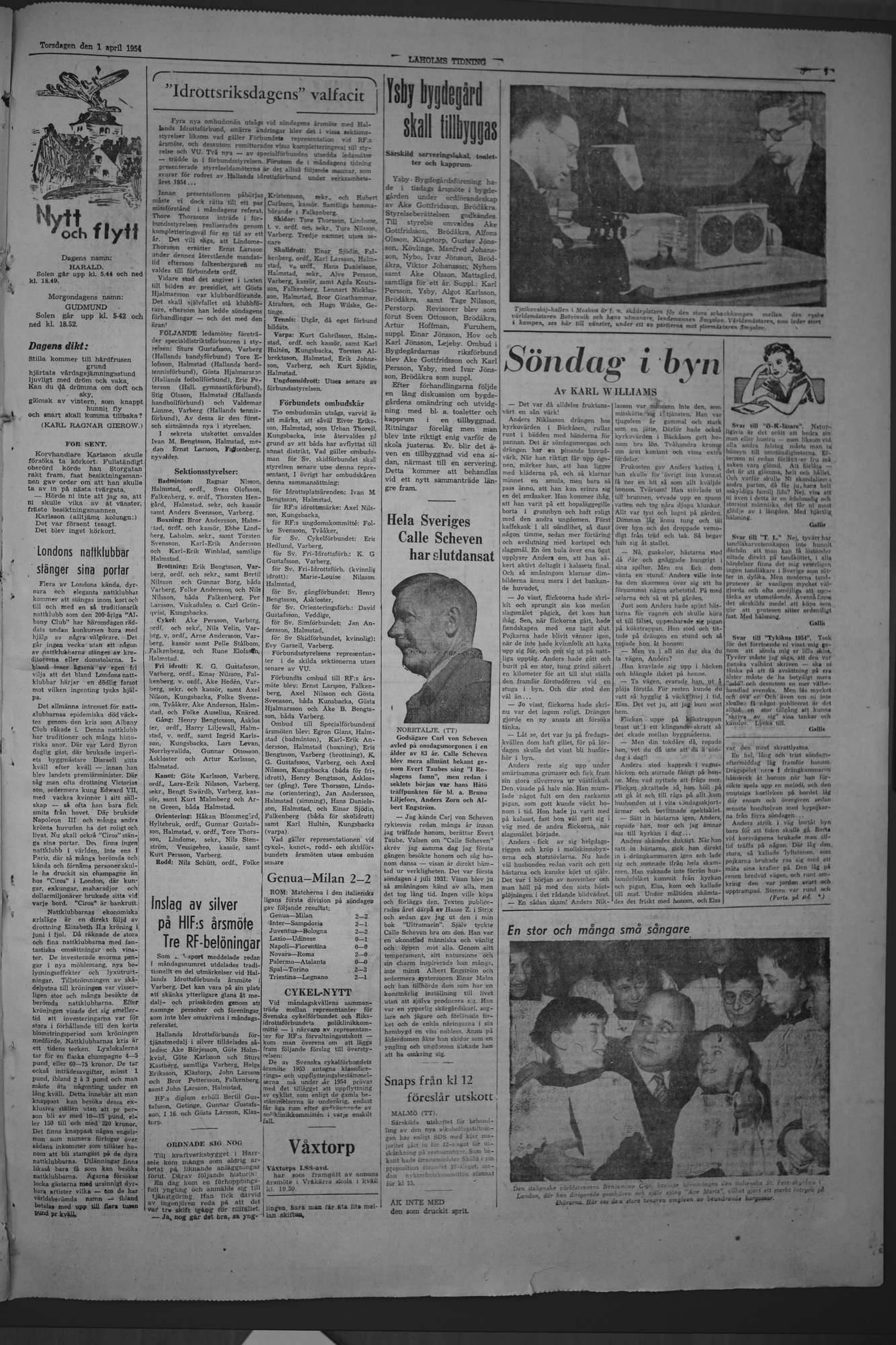 Laholms Tidning Torsdag 1 april 1954, sida 7