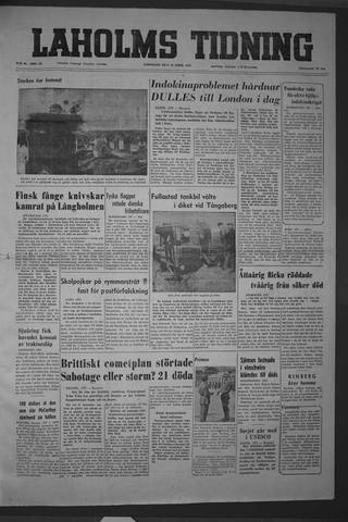 Förstasidan, Lördag 10 april 1954