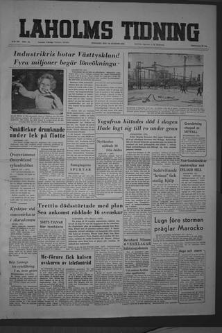 Förstasidan, Tisdag 10 augusti 1954