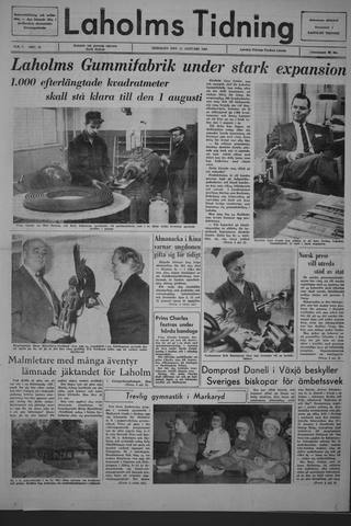 Förstasidan, Tisdag 11 januari 1966