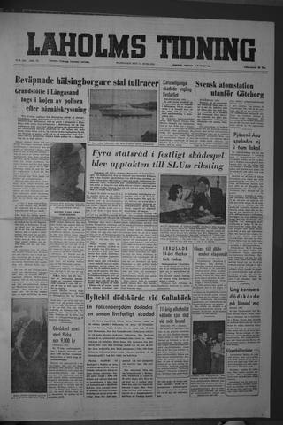 Förstasidan, Måndag 14 juni 1954