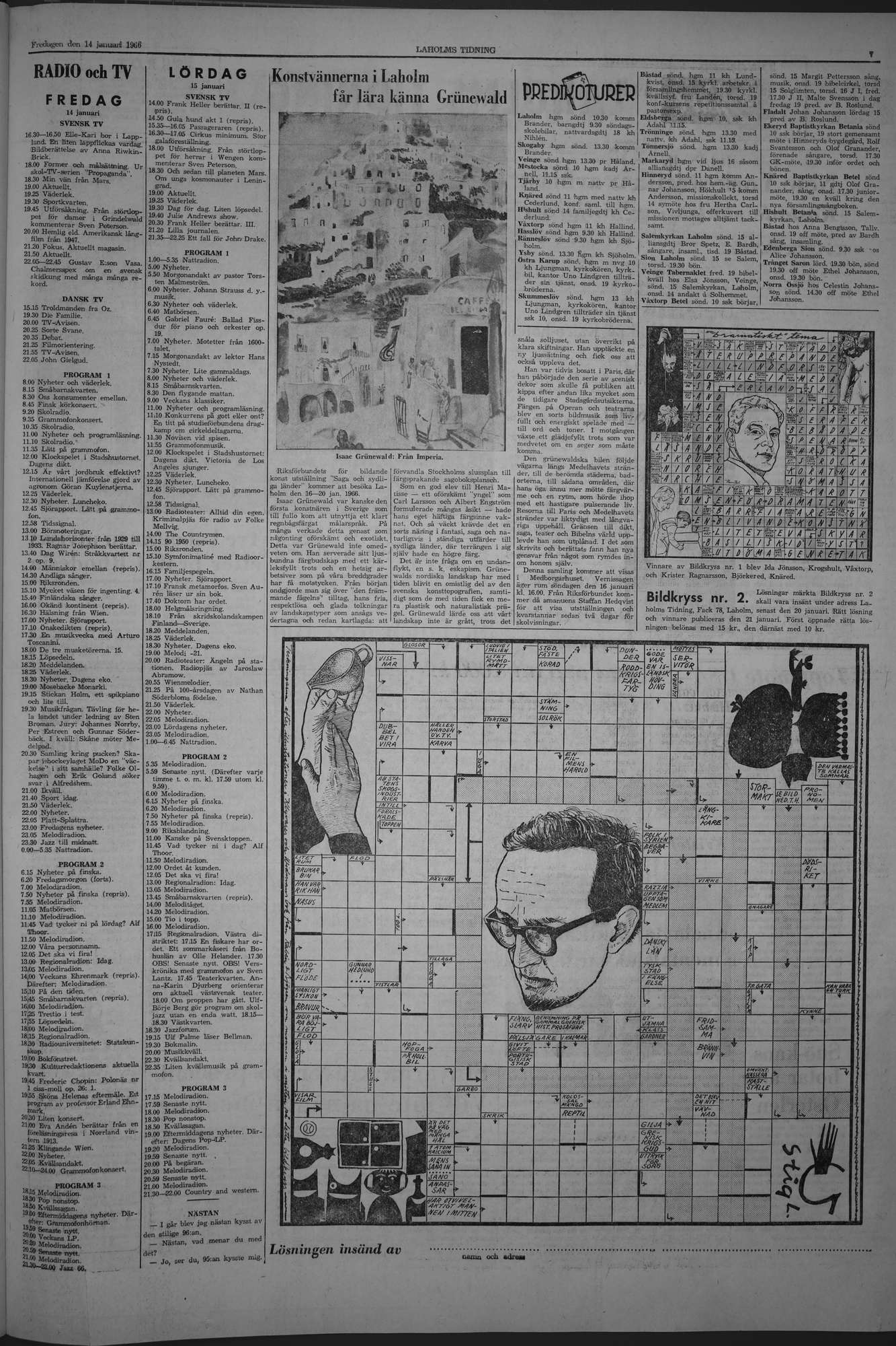 Laholms Tidning Fredag 14 januari 1966, sida 7