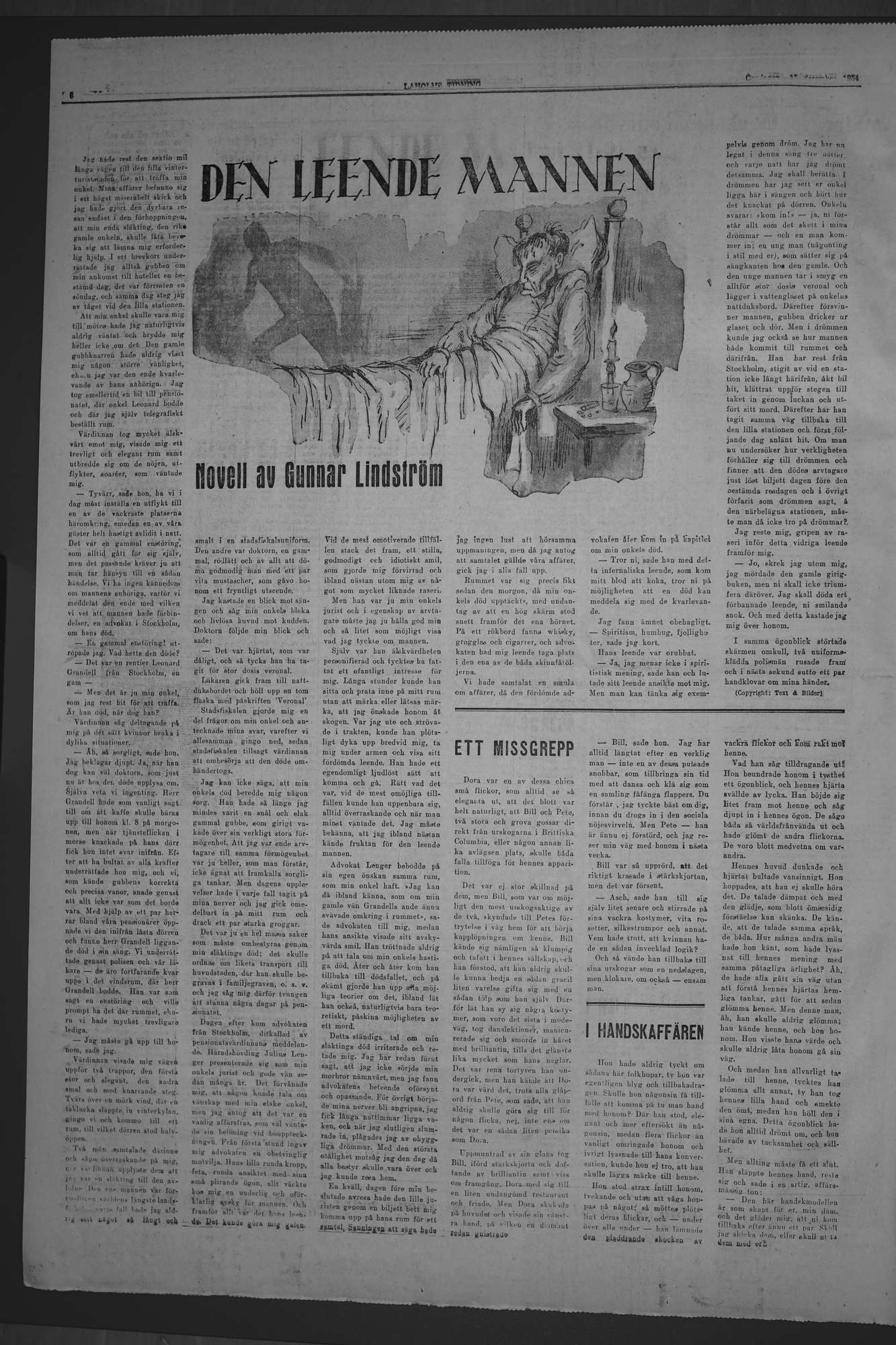 Laholms Tidning Onsdag 15 december 1954, sida 6