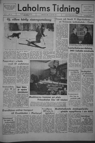 Förstasidan, Lördag 15 januari 1966