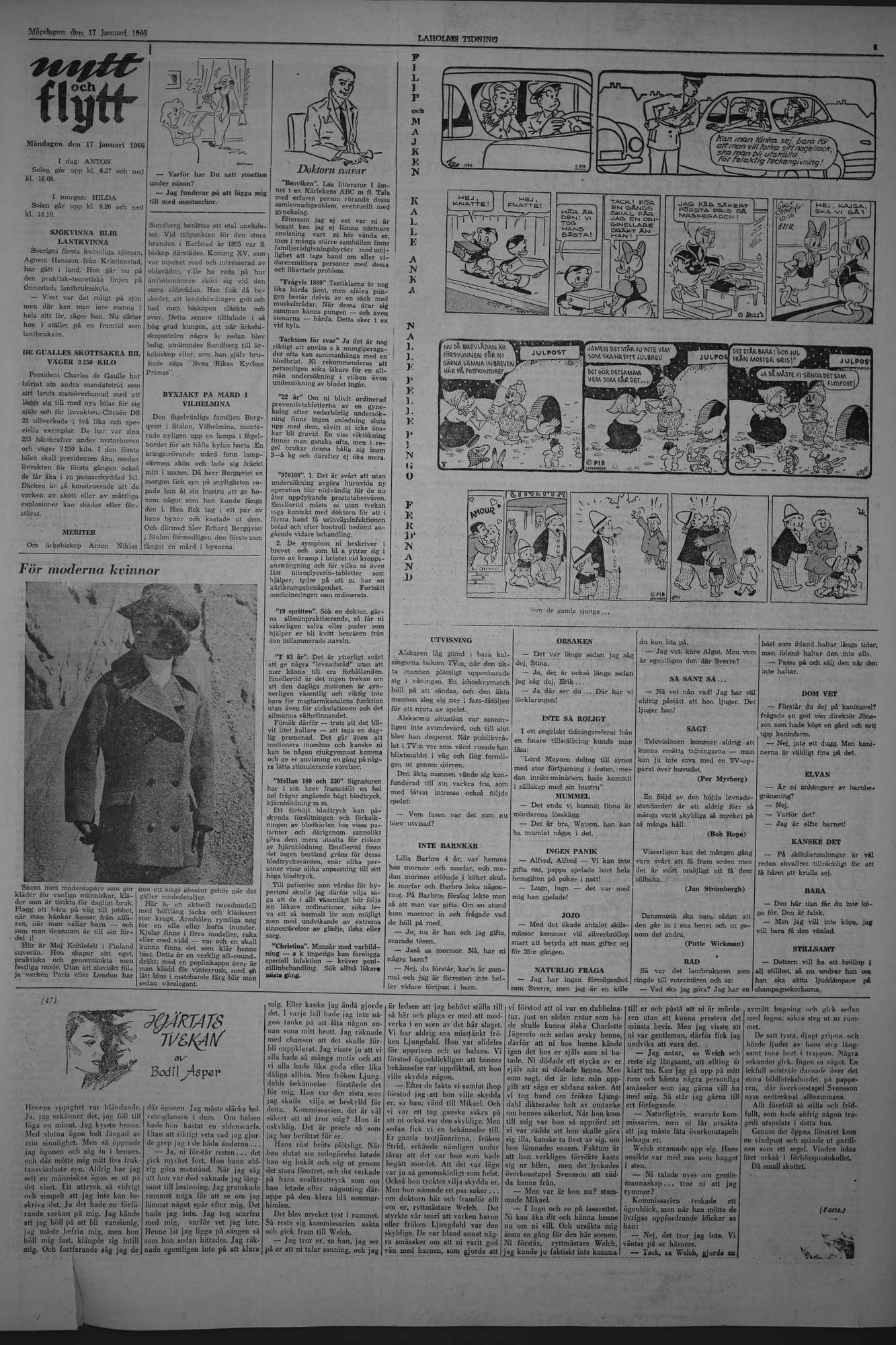 Laholms Tidning Måndag 17 januari 1966, sida 5