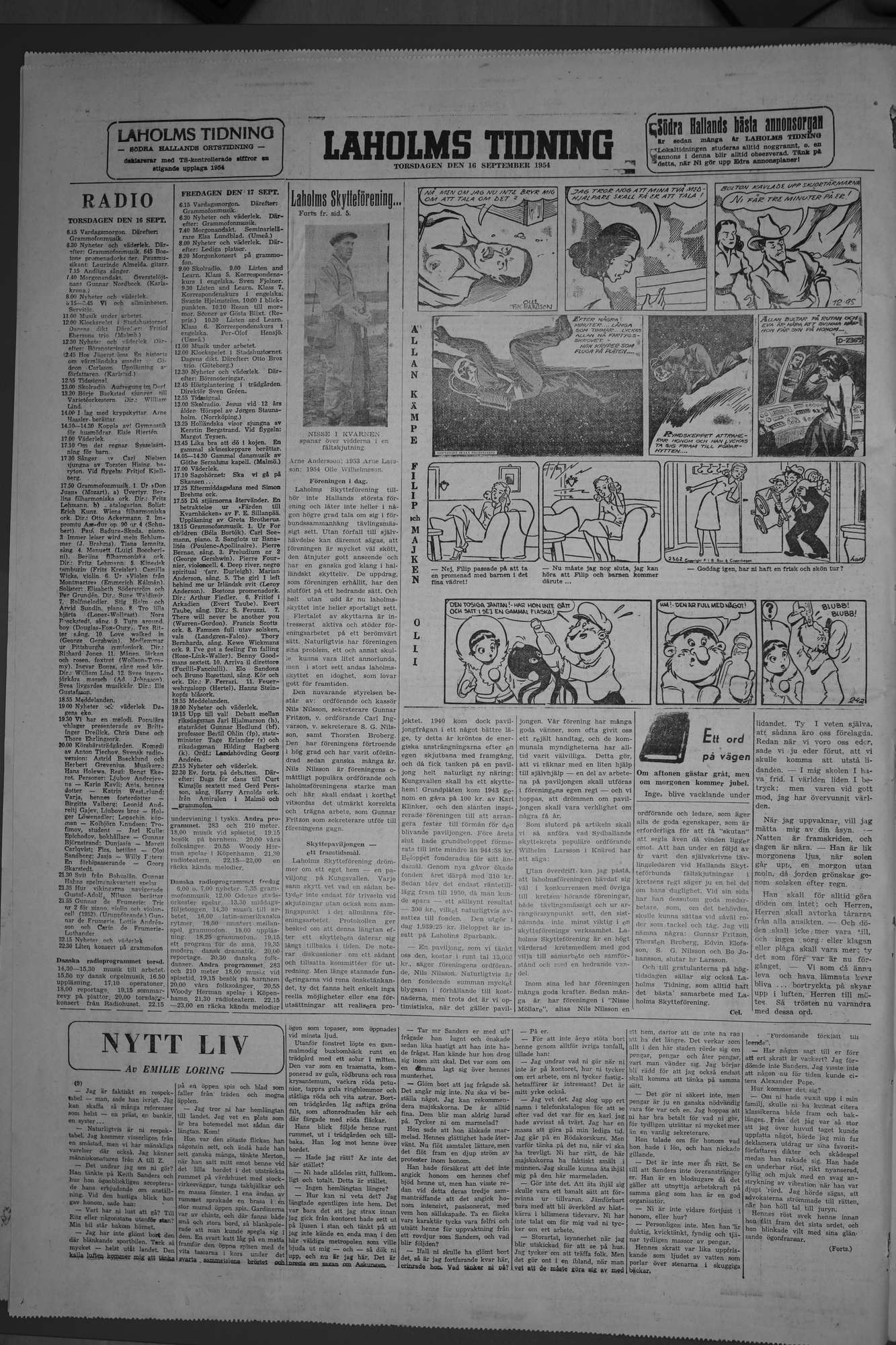 Laholms Tidning Torsdag 16 september 1954, sida 8