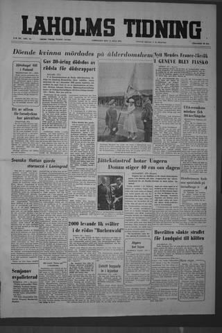 Förstasidan, Lördag 17 juli 1954