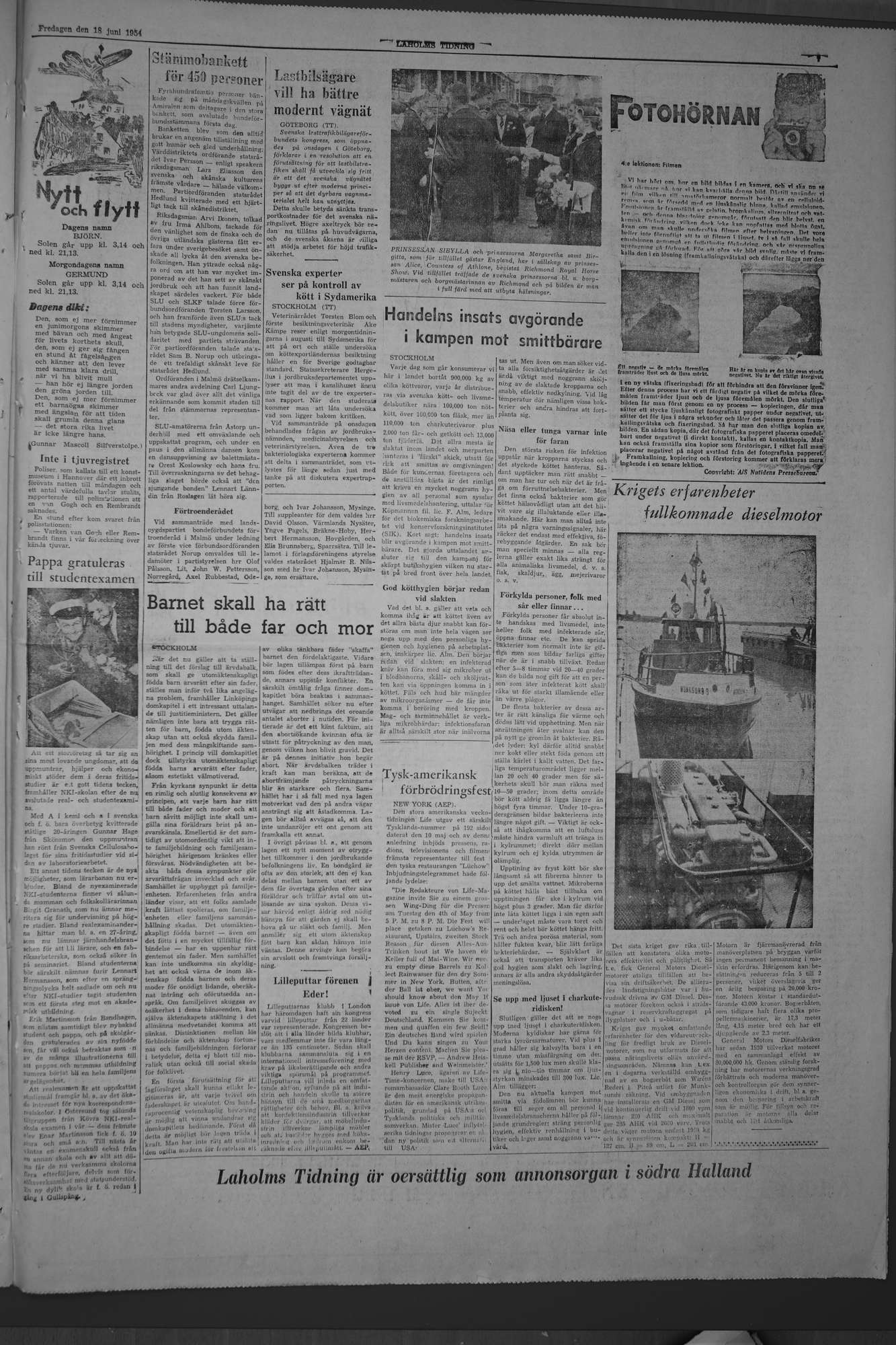 Laholms Tidning Fredag 18 juni 1954, sida 7