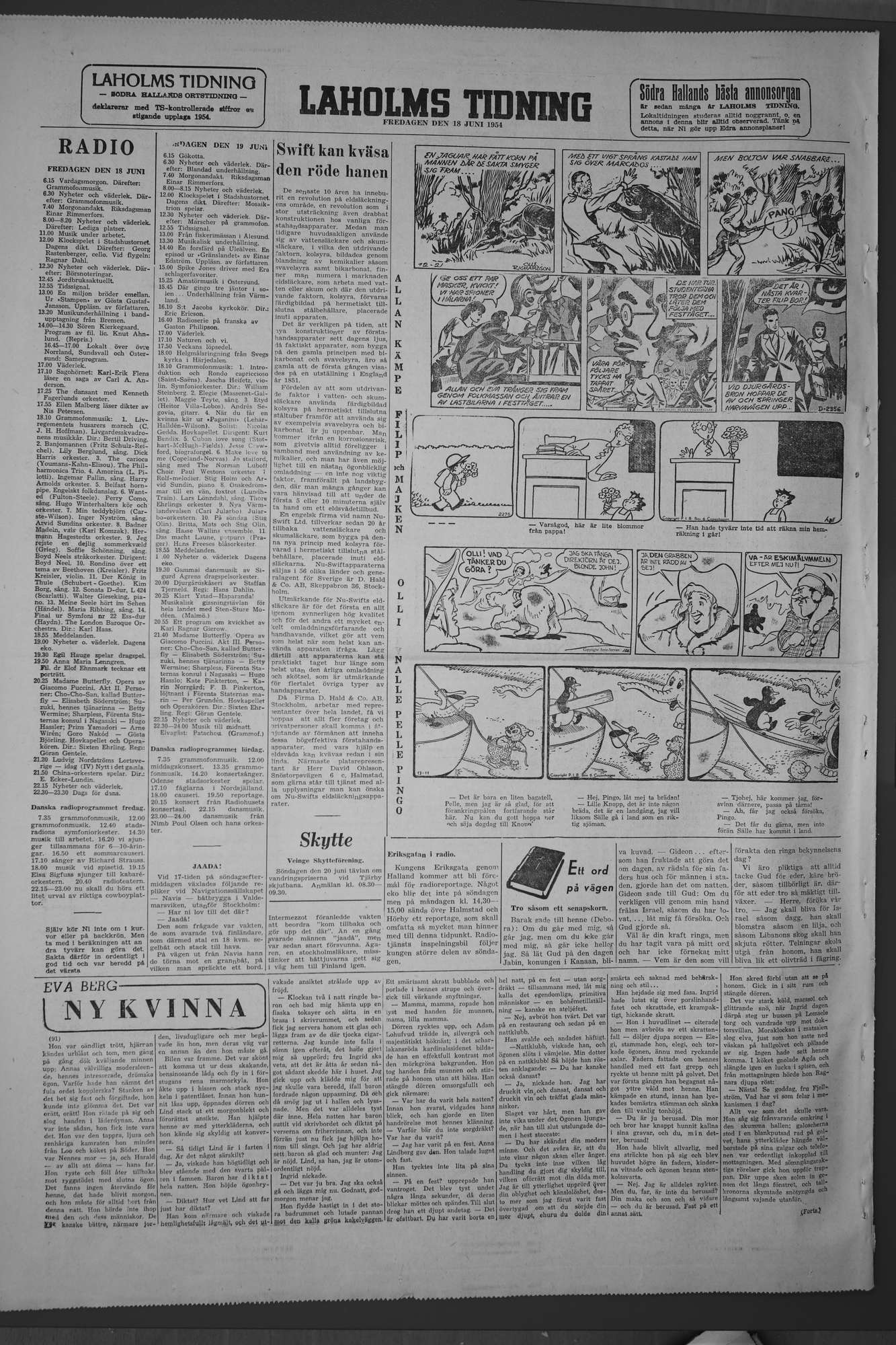 Laholms Tidning Fredag 18 juni 1954, sida 8