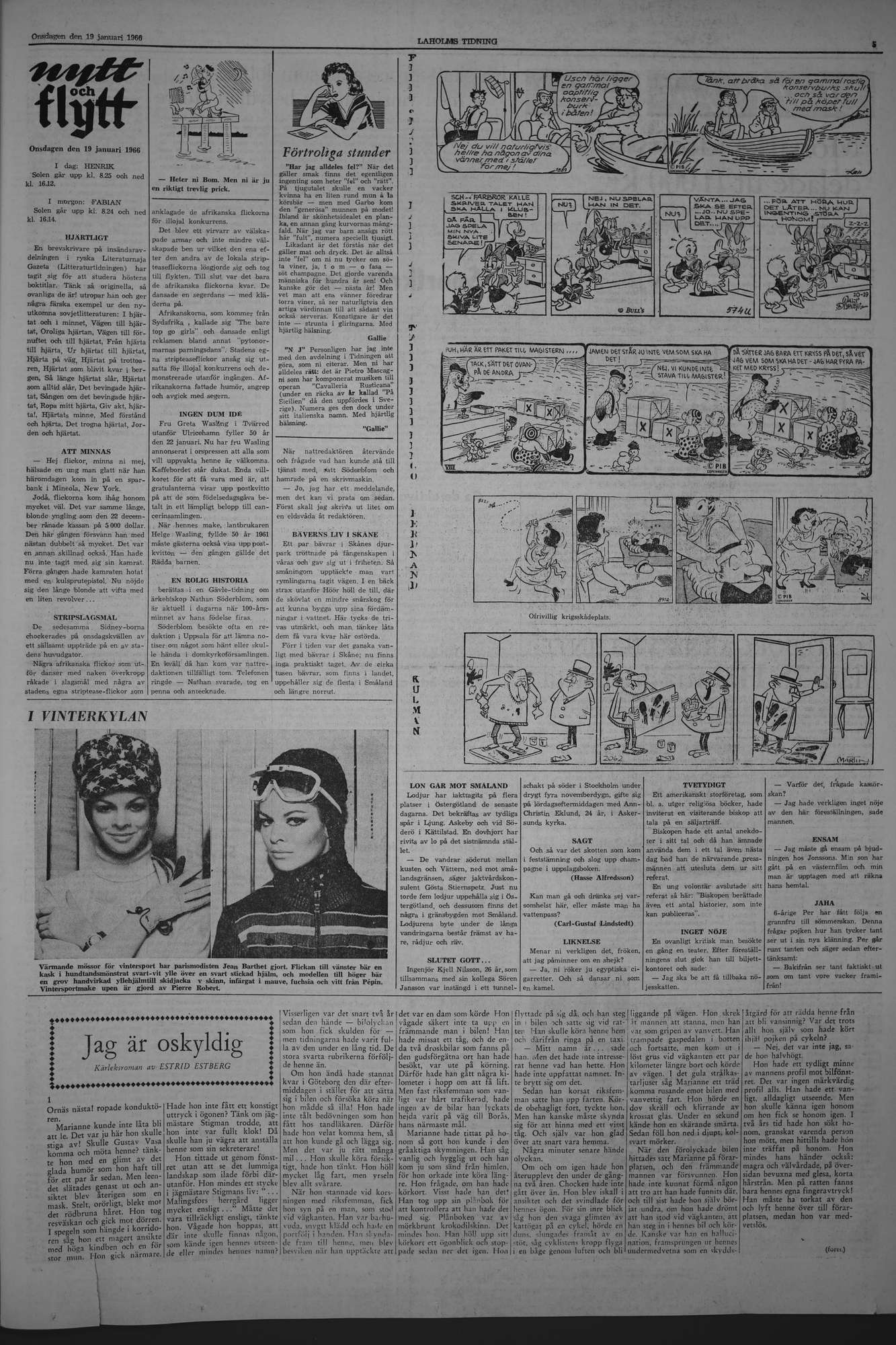 Laholms Tidning Onsdag 19 januari 1966, sida 5