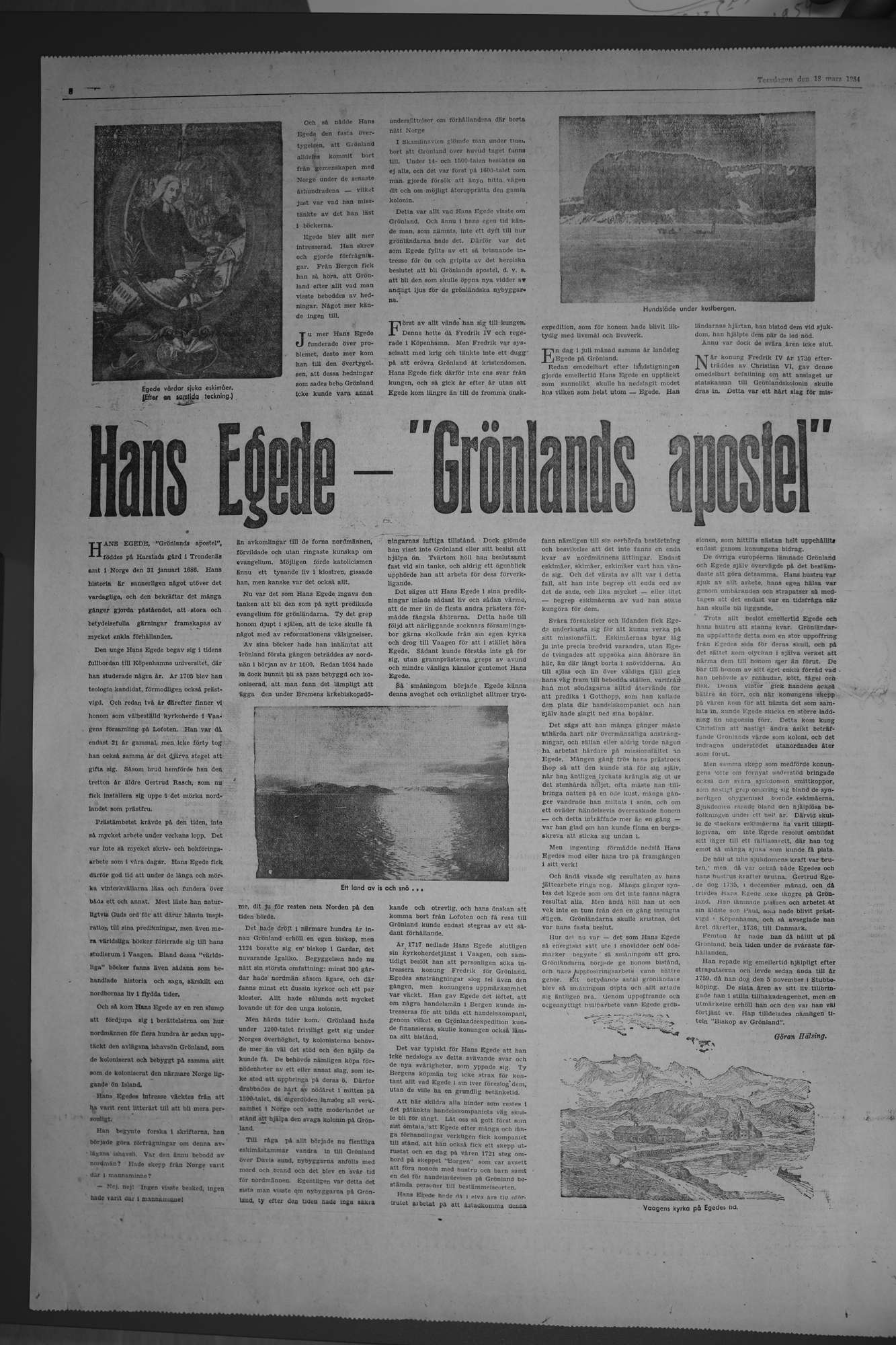 Laholms Tidning Torsdag 18 mars 1954, sida 6
