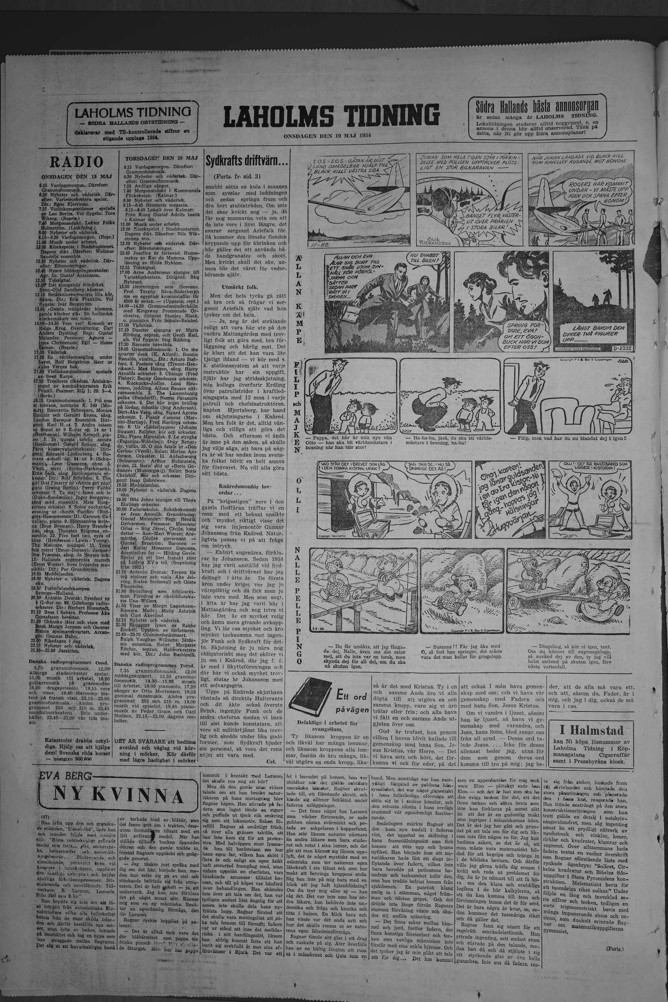 Laholms Tidning Onsdag 19 maj 1954, sida 6