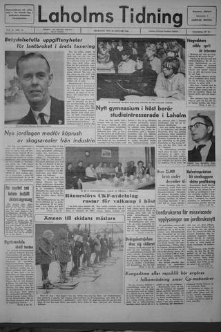 Förstasidan, Fredag 21 januari 1966