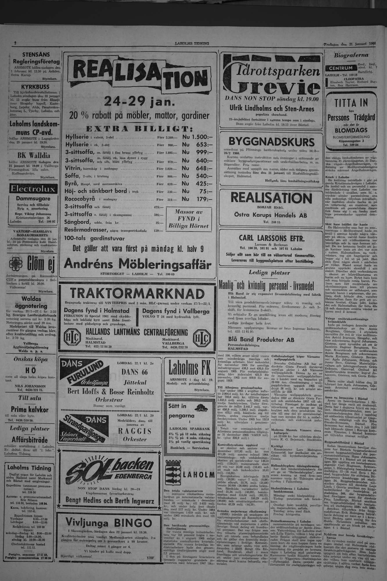 Laholms Tidning Fredag 21 januari 1966, sida 2