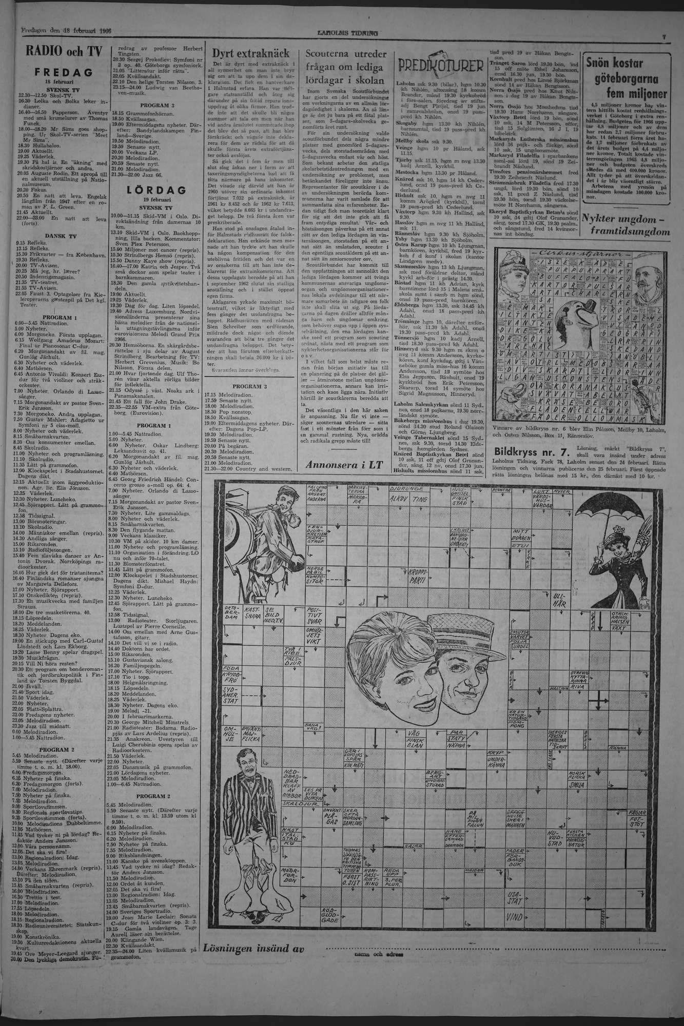 Laholms Tidning Fredag 18 februari 1966, sida 7