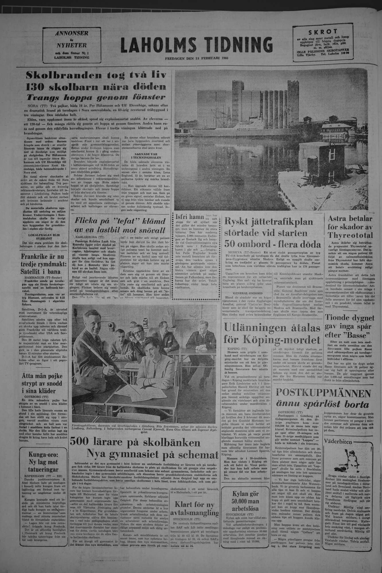 Laholms Tidning Fredag 18 februari 1966, sida 8