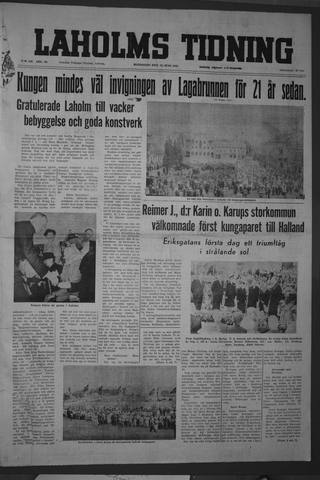 Förstasidan, Måndag 21 juni 1954