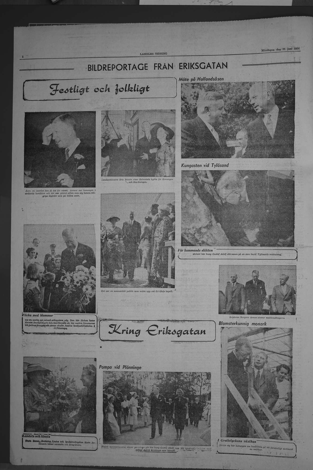 Laholms Tidning Måndag 21 juni 1954, sida 4