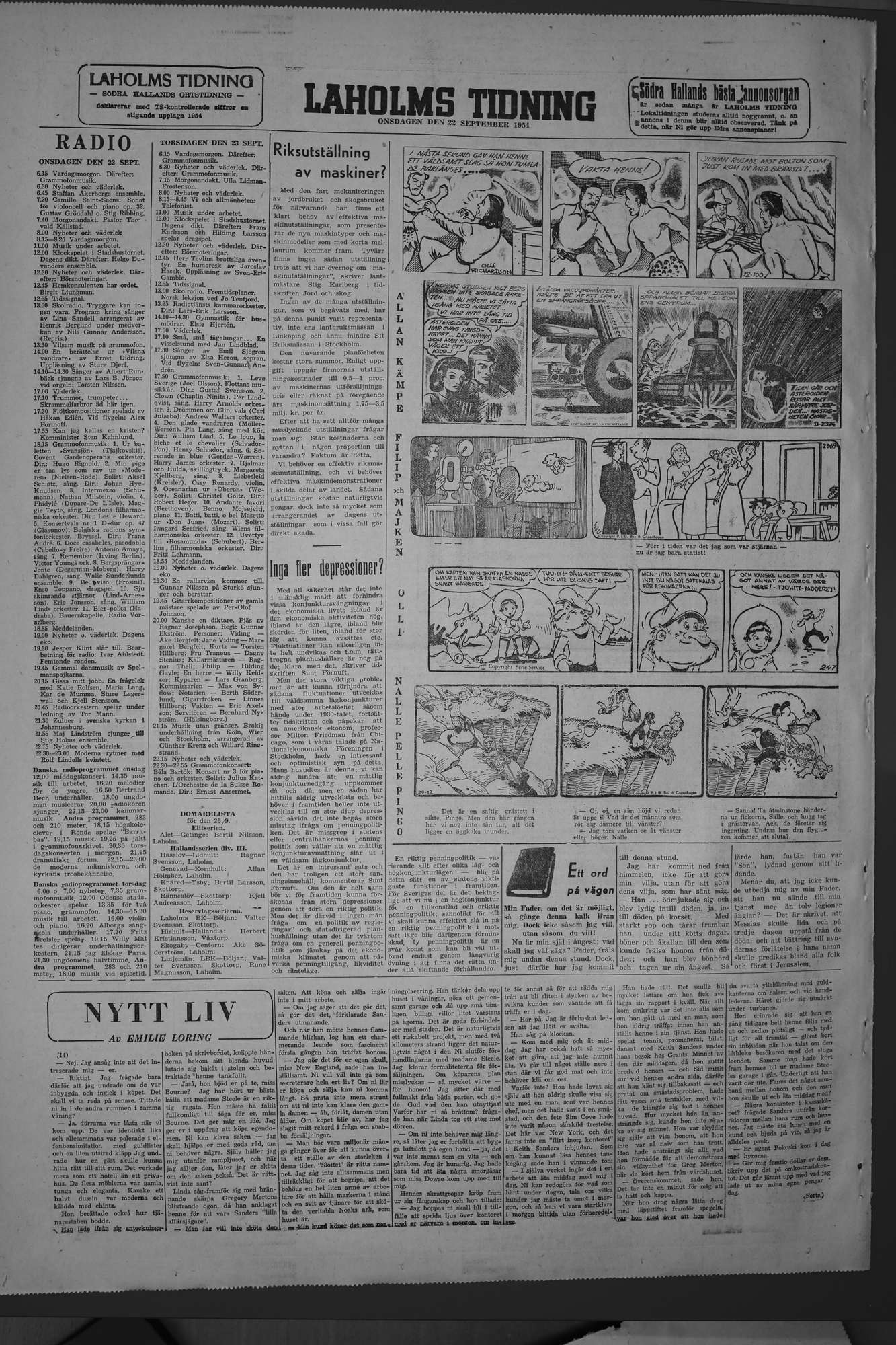 Laholms Tidning Onsdag 22 september 1954, sida 6