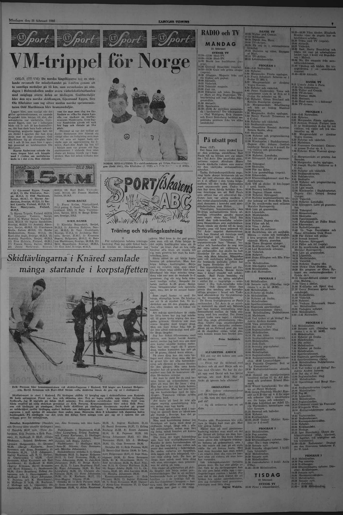 Laholms Tidning Måndag 21 februari 1966, sida 7