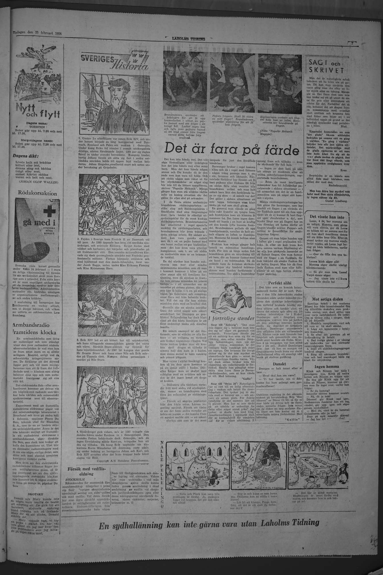 Laholms Tidning Tisdag 23 februari 1954, sida 7