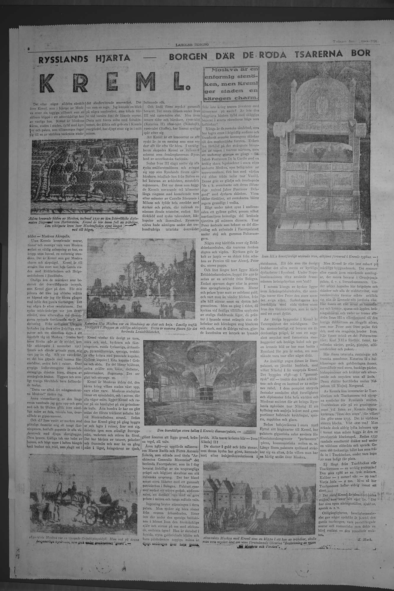Laholms Tidning Tisdag 23 mars 1954, sida 6