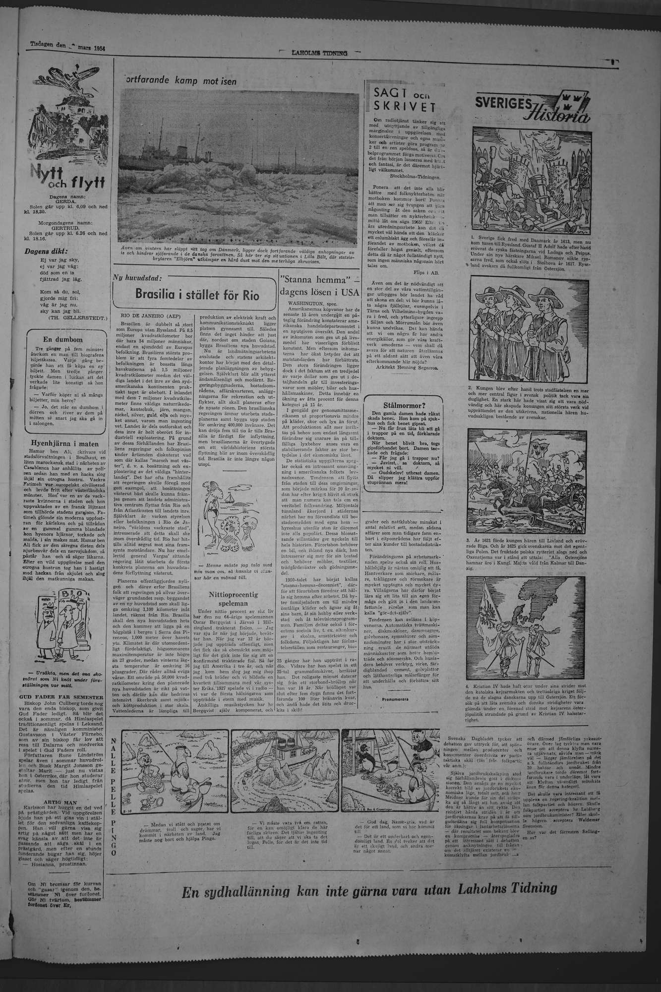Laholms Tidning Tisdag 23 mars 1954, sida 7