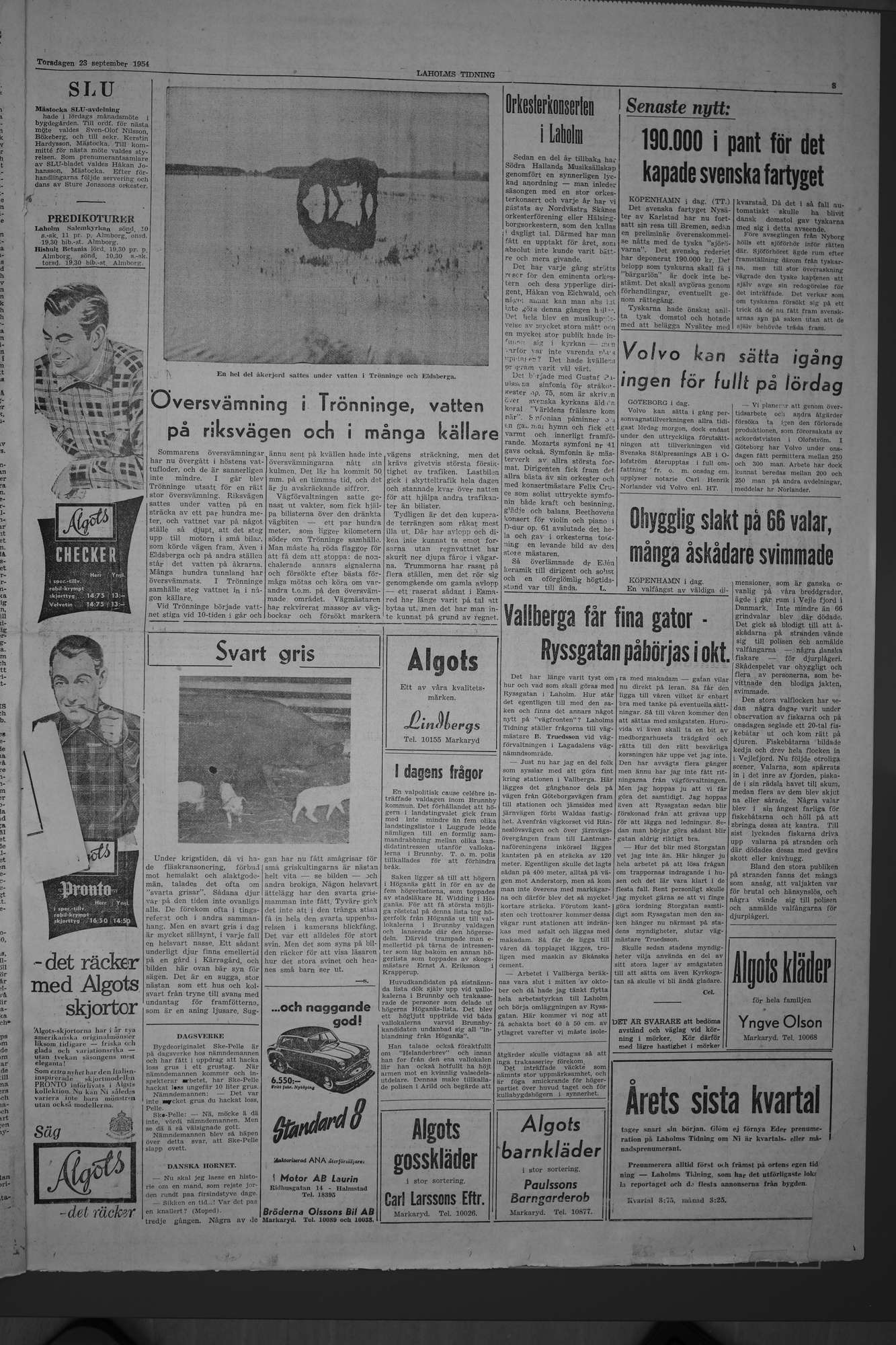 Laholms Tidning Torsdag 23 september 1954, sida 3
