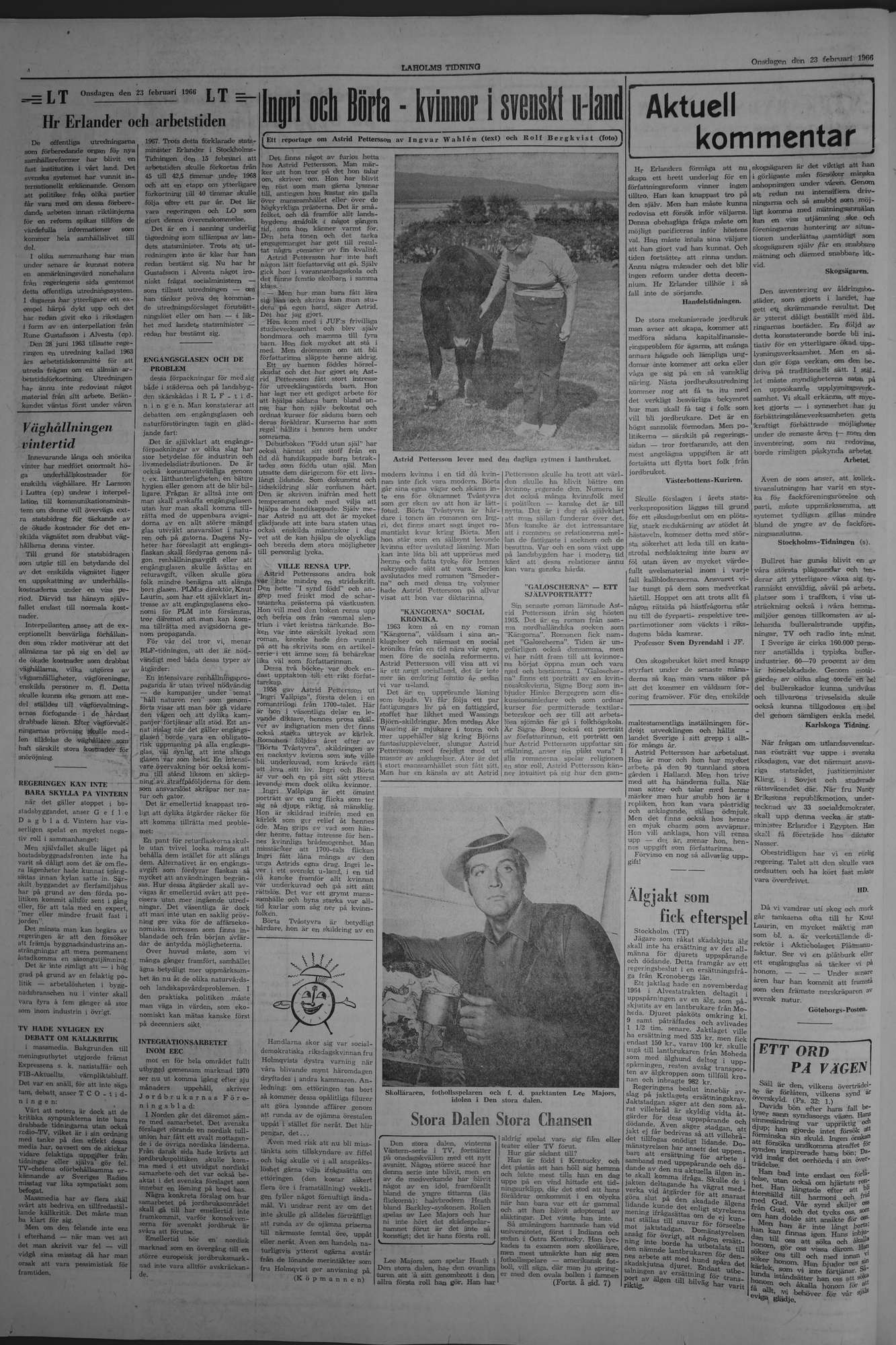 Laholms Tidning Onsdag 23 februari 1966, sida 4