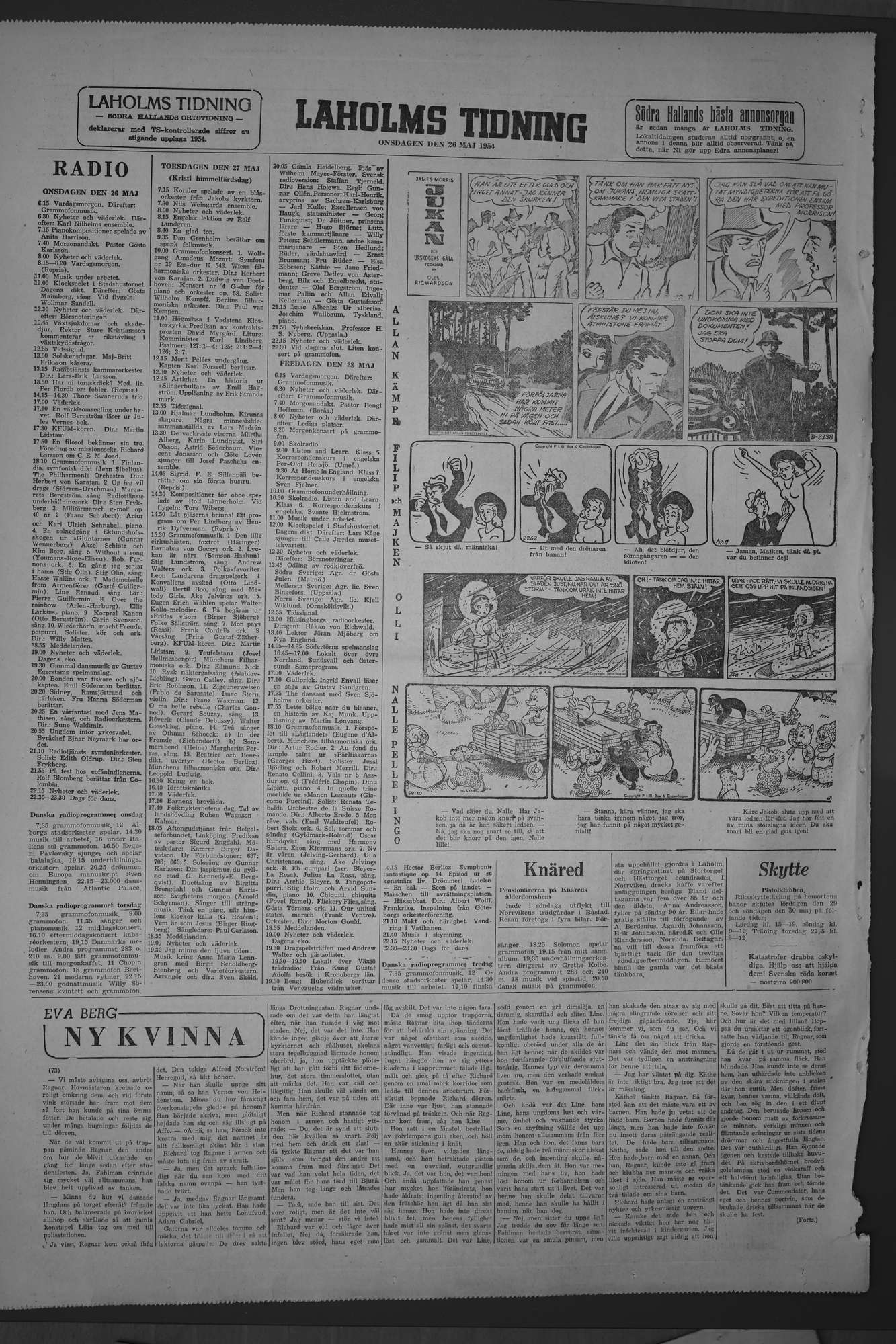 Laholms Tidning Onsdag 26 maj 1954, sida 8