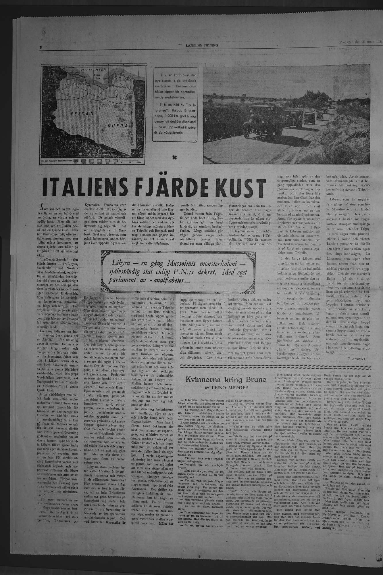 Laholms Tidning Fredag 26 mars 1954, sida 6