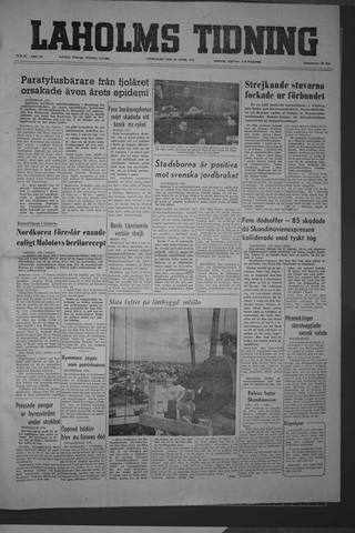 Förstasidan, Onsdag 28 april 1954