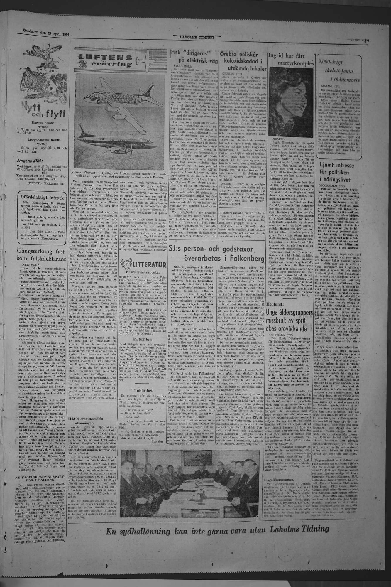 Laholms Tidning Onsdag 28 april 1954, sida 5