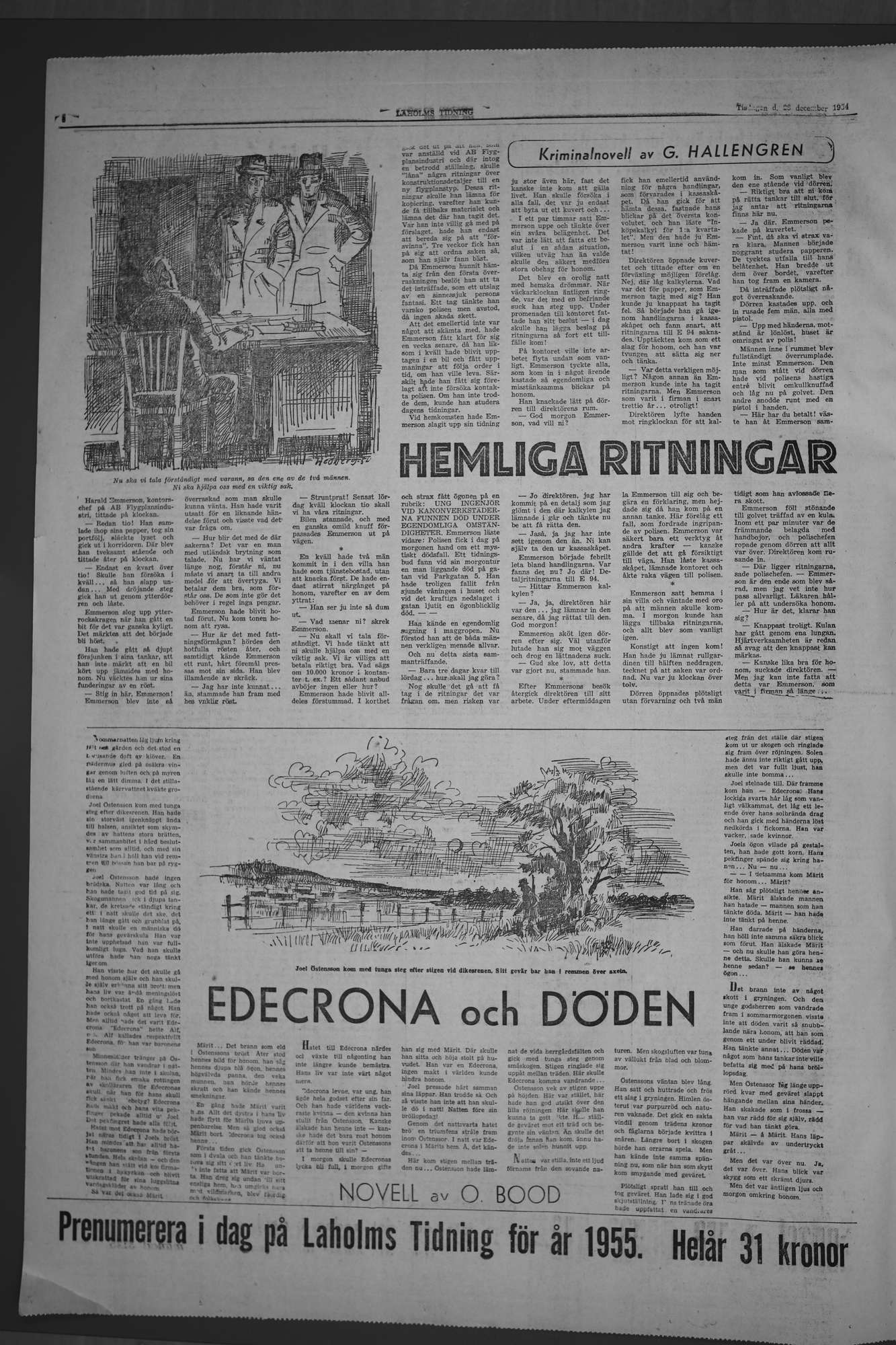 Laholms Tidning Tisdag 28 december 1954, sida 6