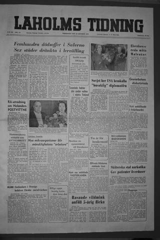 Förstasidan, Torsdag 28 oktober 1954