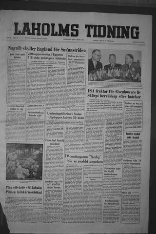 Förstasidan, Onsdag 3 mars 1954
