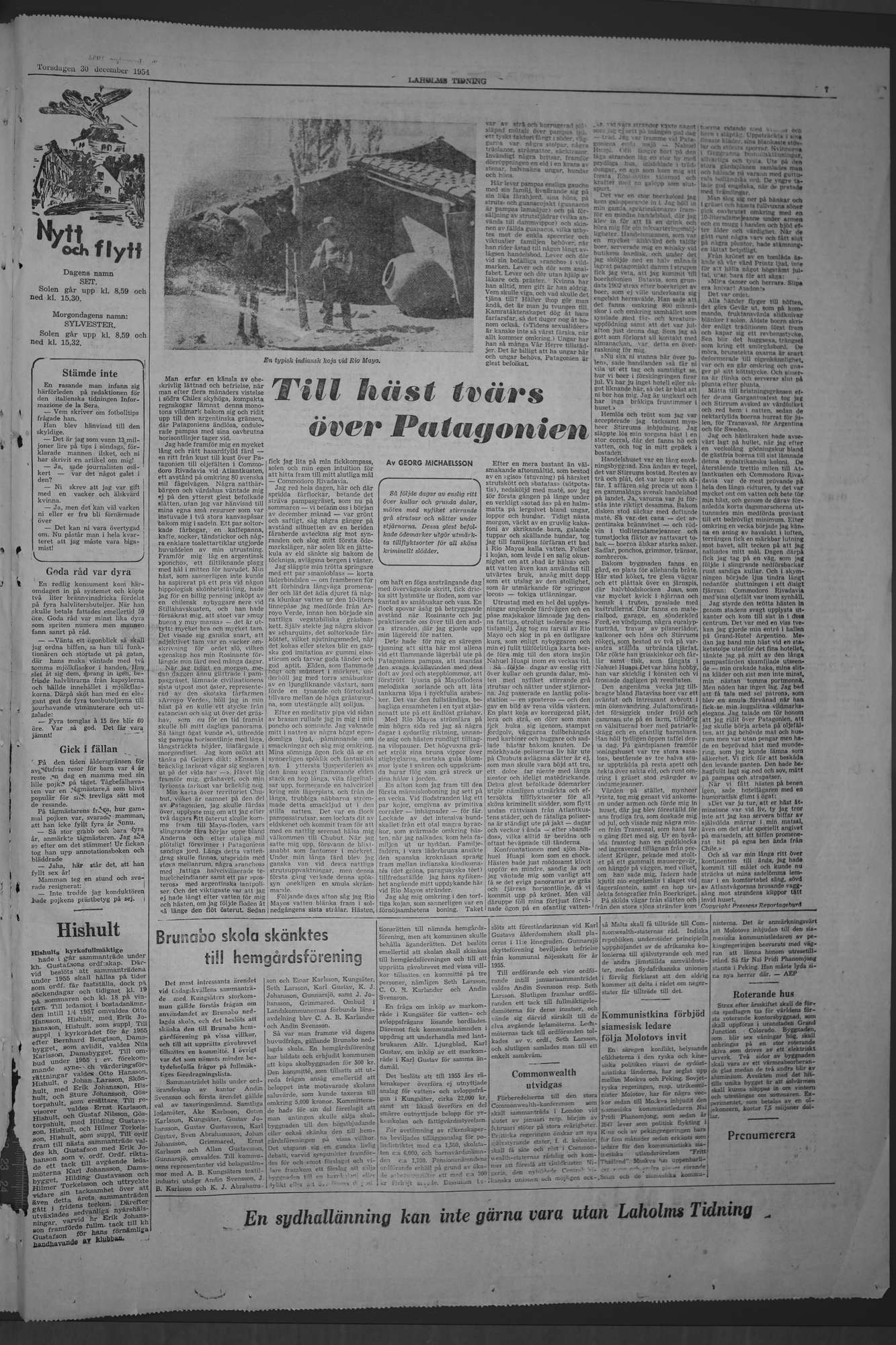 Laholms Tidning Torsdag 30 december 1954, sida 7