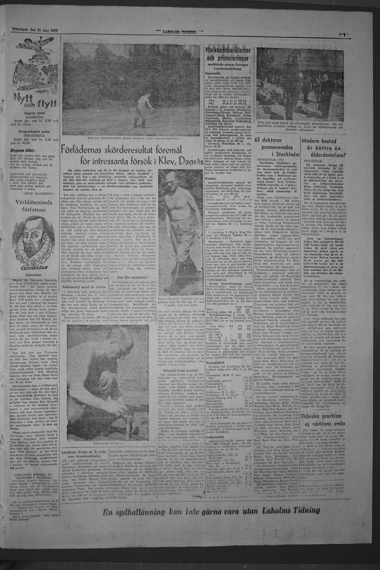 Laholms Tidning Måndag 31 maj 1954, sida 7